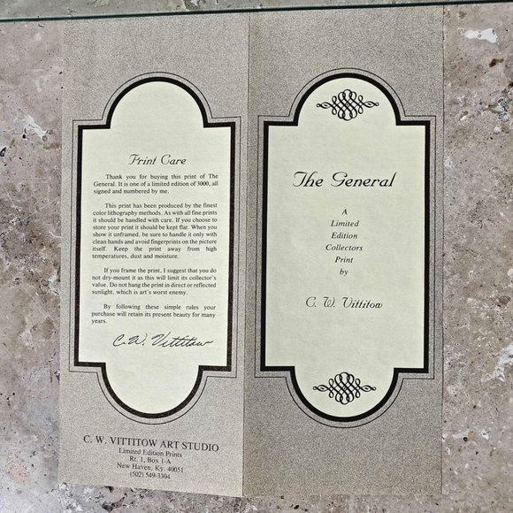 "The General" Limited Edition Collectors Print by C. W. Vittitow - Picture 8 of 10